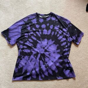 Purple Tie-Dye Oversized T-Shirt